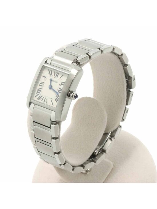 Cartier Tank Francaise SM Watch Ivory Quartz main image 6